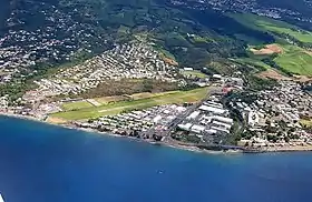 Vue aérienne de l'aérodrome