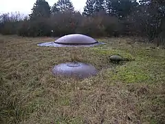 Bloc 10 : tourelle de 75&nbsp;mm modèle 1933 éclipsée.