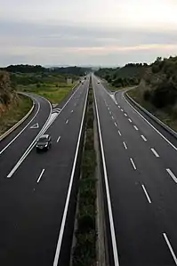 L'A13 au niveau de Altwies.