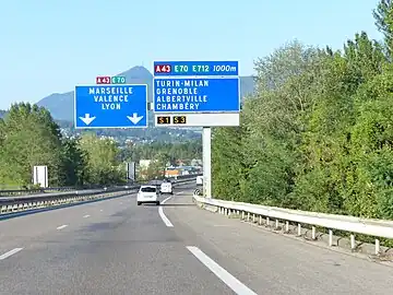 D41c Bifurcation autoroutière