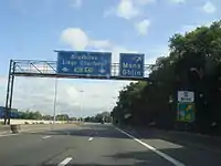 L'autoroute au niveau de la sortie 24 : Mons.