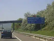 Début de l'A75