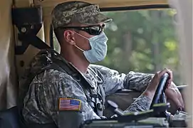 Soldat américain en manœuvre (2011).