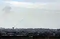 Tir d'une roquette Qassam vers le sud d'Israël, janvier 2009.