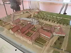 Maquette de l'abbaye au XVIIe&nbsp;siècle.