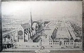 L'abbaye au XVIIIe siècle (source inconnue)