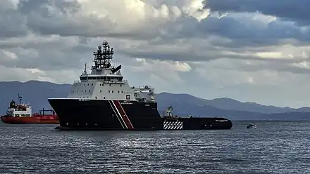 L' Abeille Méditerranée dans le port d'Ajaccio, en Corse, en avril 2024.