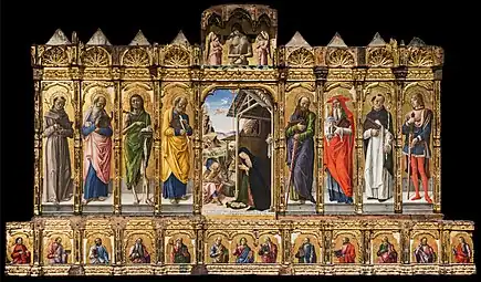 Polyptyque de la Nativité 1475  - Galeries de l'Académie de Venise