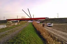 Vue d'ensemble du site du déraillement, le 15 novembre 2015.