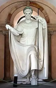 Saint Ambroise, plâtre, Université de Milan.