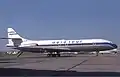 Caravelle III d'Aéro tour immatriculée F-BUFH au Bourget en mai 1976