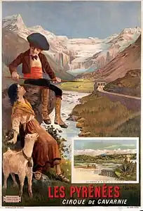 Les Pyrénées, cirque de Gavarnie.