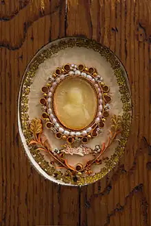 Agnus Dei à l’effigie de Saint André Bobola, XIXe&nbsp;siècle.