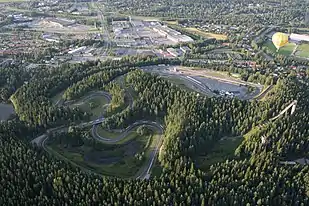 Le circuit automobile d'Ahvenisto.