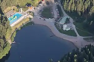 Piscine et plage d'Ahvenisto.