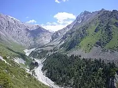 vallée de la rivière Ala Archa, au sud de Bishkek