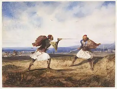 Duel albanais, 1828Victoria and Albert Museum