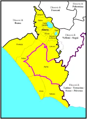 Image illustrative de l’article Diocèse suburbicaire d'Albano