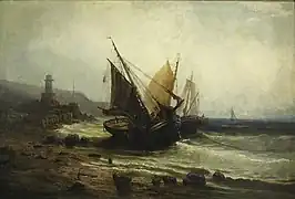 Au phare. Collection privée.