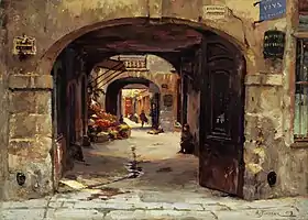 Albert-Léopold Pierson : Le Passage des Singes (1909, Musée Carnavalet)