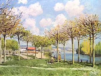 La Seine à Bougival (1876)New York, Metropolitan Museum of Art.