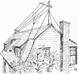 Antenne de station d'amateurs de TSF bande des 160 mètres en 1912.