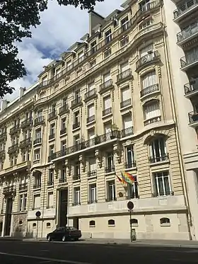 No&nbsp;12 : ambassade de Bolivie à Paris.