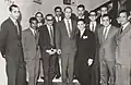 Membres de l'ambassade du Maroc à Tunis lors de la Fête du trône en 1970.