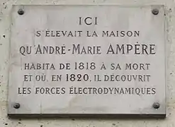 Plaque au no&nbsp;29 bis.