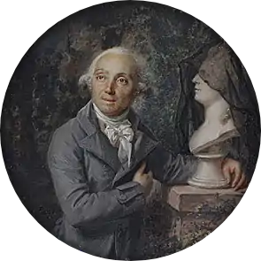 Portrait de M.&nbsp;Pinson, miniature sur ivoire.