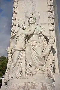 La Ville de Nice à la France (1896), Monument du centenaire de la réunion de Nice à la France. Nice, Promenade des Anglais
