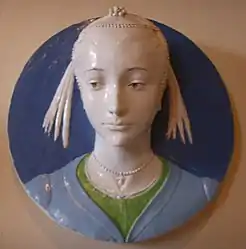 Andrea della Robbia, Buste d'une jeune fille&nbsp;(it), 1465-1470