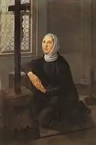Sainte Angèle Mérici. Peintre anonyme du XVIIe&nbsp;siècle