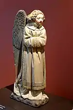 Anonyme Bourguignon, Ange de l'Annonciation, début XVe&nbsp;siècle.