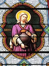 Les vitraux de l'église, en 2013.