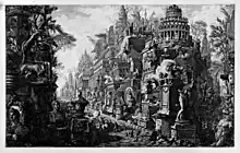 Via Appia - frontispice du tome 2 (Le antichità Romane) (1756).