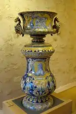 Antoine Montagnon, Grand vase de jardin, fin du XIXe&nbsp;siècle, musée de la faïence, Nevers