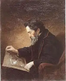 Portrait d'Antoine Chintreuil par Jean-Alfred Desbrosses(exposé au musée Chintreuil)