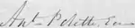Signature de Antoine Polette