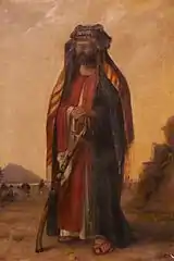 Julius Euting en costume bédouin, par Antonie Boubong&nbsp;(de) (1886)