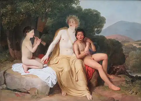 Apollon, Hyacinthe et Cyprès faisant de la musique et chantant (1831-1834)