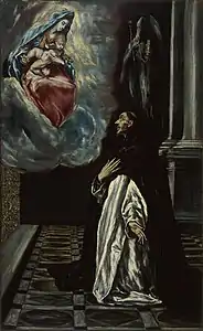 L'Apparition de la Vierge à saint Hyacinthe, Le Greco, vers 1605-1610