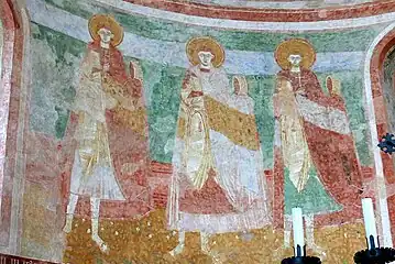 Trois des martyrs du registre inférieur