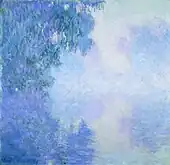 "Arm of the Seine near Giverny in the Fog" (1897) by Claude Monet - Kreeger Museum (W1476)