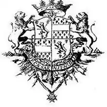 Blasón Wall y Devereux