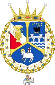 Armoiries des comtes de Wisborg données par la grande-duchesse Charlotte de Luxembourg en 1951.