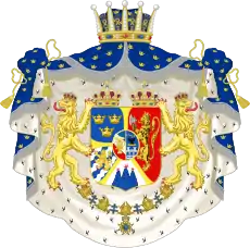 Armoiries du prince Erik de 1889 à 1905.