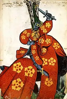 Jean&nbsp;IV de Vergy († 1461)Armorial de la Toison d'Or.