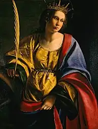 Artemisia Gentileschi - "Sainte Catherine d'Alexandrie, Musée d'El Paso.