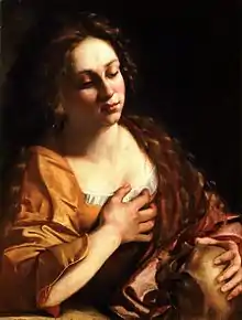 Marie Madeleine tenant un crâne 1631